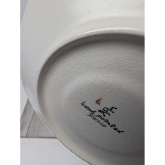 LongChamps France Nemours Set of 3 Saucers Plates Vintage 6 1/2” Hand Painted - Picture 8 of 8